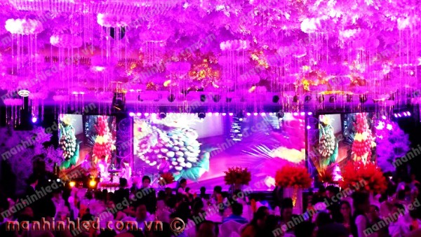 Màn hình Led nhà hàng tiệc cưới The Adora _2016 